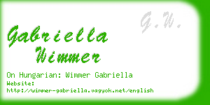 gabriella wimmer business card